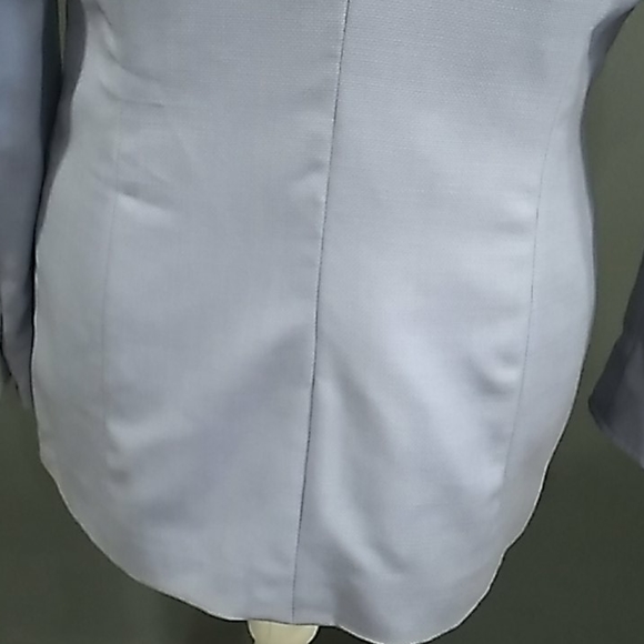 Vtg ESCADA Y2k Office Siren blue Wool blazer Jacket size 8 - Picture 9 of 15